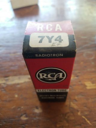 1 Vintage Nos Rca 7y4 Loctal Type Radio Tube Tests Good Strong