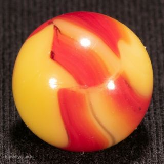 Stunning Peltier Nlr Golden Dragon Vintage Marble 5/8 Hawkeyespicks