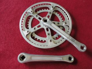 Vintage Sugino Maxy 170mm Road Double Crank Arm Set With 52/40t Chainrings
