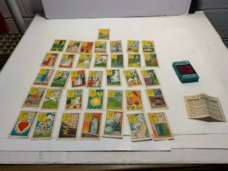Vtg Whitman Old Gypsy Fortune Telling Cards Complete Instructions Made Usa 1940