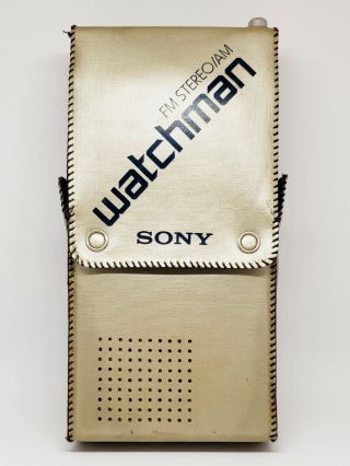 Vintage Sony Watchman FD - 30A With Case - Manufactured in 1983 2