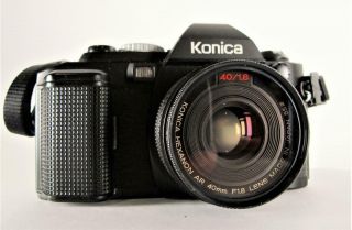 Vintage Konica Fs - 1 35mm Film Camera Konica Hexanon 40mm F1.  8 Lens