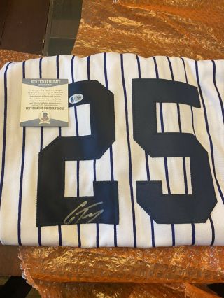 York Yankees Gleyber Torres Autographed Signed Authentic Jersey Beckett