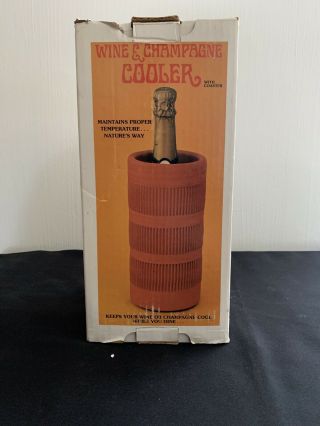 Vintage American Container Co.  Terra Cotta Wine And Champagne Cooler