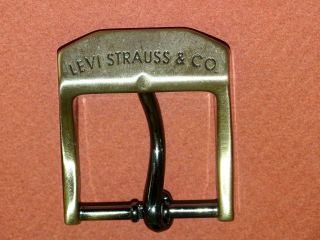 Levi Strauss Belt Buckle Two Tone Vintage 2