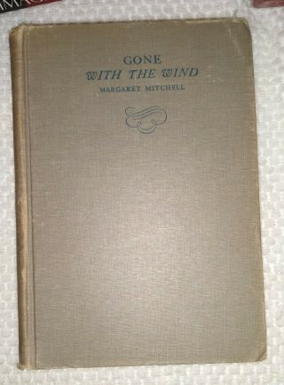 Vintage Gone With The Wind Mitchell 1936 1st Edition 3rd Printing Hc