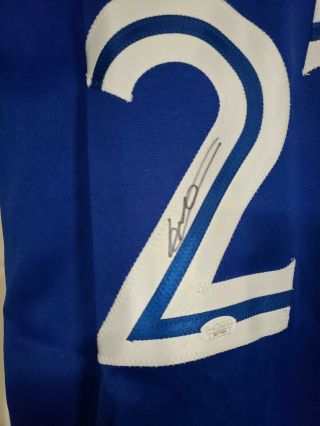 Vladimir Guerrero Jr signed auto autograph Blue Jays jersey JSA Signature Debut 3