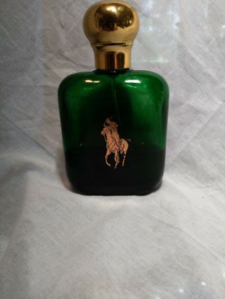 Vintage Polo Ralph Lauren Cologne Splash Green 4 Fl Oz 110 Ml Bottle - 49 Full