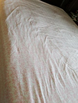 Vintage French Pink White Floral Cotton Duvet Cover 85x85 Z 2