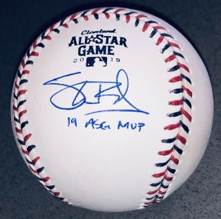 Shane Bieber Autograph Cleveland Indians Signed 2019 All - Star Game Baseball Jsa