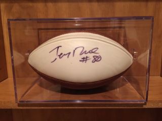 Jerry Rice Signed Wilson Football Auto W/ Display Case And