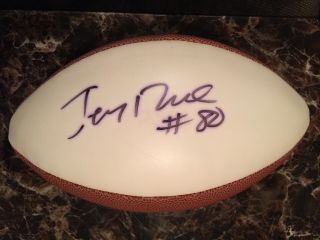 Jerry Rice Signed Wilson Football Auto w/ Display Case and 2