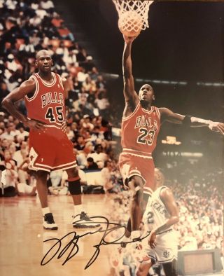 Michael Jordan Autographed Photo With Certificate Of Authenticity