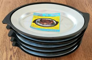 5 vintage Nordic Ware 15.  5” Sizzler Serving Steak Fajita Platters 1112 bakelite 2