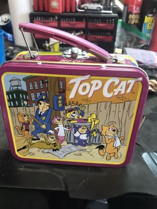 Vintage Top Cat Cartoon Lunchbox.  With A Prize Inside.