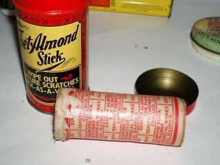 Vintage Zenith Tibet - Almond Stick Tin W/stick Wipe Out Furniture Scratches