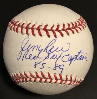 Jim Rice Signed Mlb Baseball Ins Red Sox Captain 85 - 89 Auto Autograph Steiner