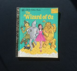 Vintage Little Golden Book " The Wizard Of Oz " 1975