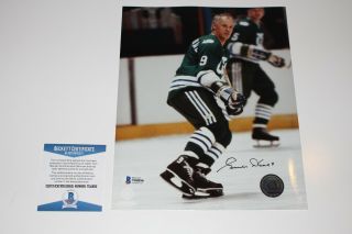 Gordie Howe Signed Hartford Whalers 8x10 Photo Beckett Authenticated Bas