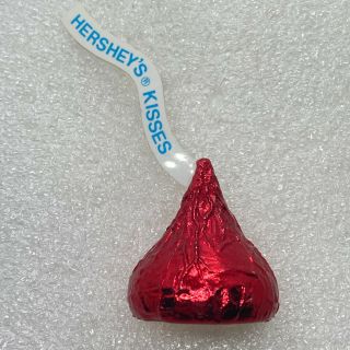 Signed 1989 Hallmark Vintage Hershey Kiss Brooch Pin Red Foil Candy Jewelry