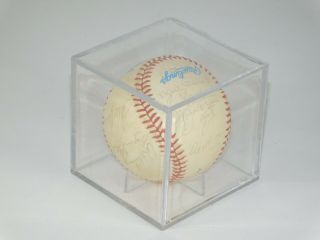 1985 Chicago White Sox Team Signed Autographed Baseball Game Ball,  Display Case