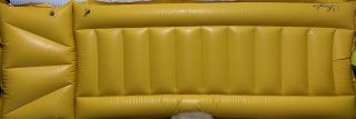 Vintage Sevylor Sevypool Inflatable Ladder Style Air Mattress 1970’s Blue Yellow