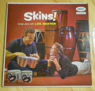 Les Baxter - Skins - Bongo Party With - Capitol T 774 - Vg Vintage Vinyl