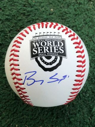 Florida Gators Brady Singer Signed College World Series Baseball Royals