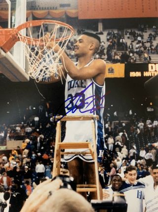 Grant Hill Signed Autographed 11x14 Photo Duke Blue Devils Detroit Pistons