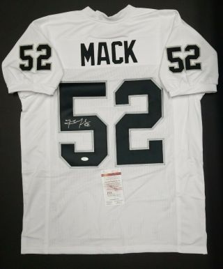 Khalil Mack Signed Autographed Oakland Raiders Xl Jersey.  Witness Jsa