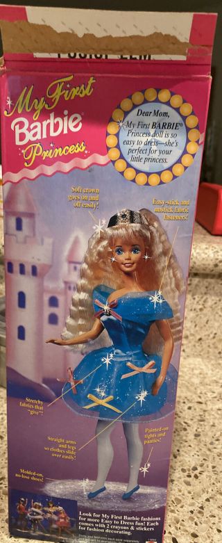 “My First Barbie Princess” Barbie Doll 1994 Mattel 13064 Easy To Dress 2