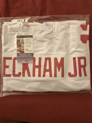 Odell Beckham Jr.  Autographed Signed Jersey Jsa Giants White Lsu