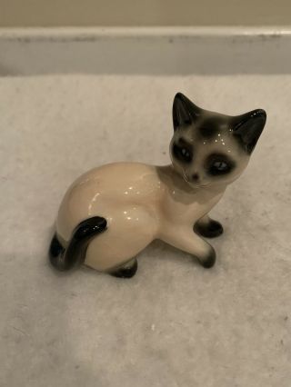 Vintage And Rare Goebel Siamese Cat Figurine Ck 12b Porcelain W Germany
