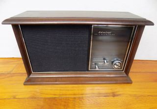 Vintage Admiral Solid State Fm - Am Wood Radio Model Rf - 541 - - Great