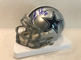Zack Martin Signed Riddell Dallas Cowboys Speed Mini Helmet Coa/hologram