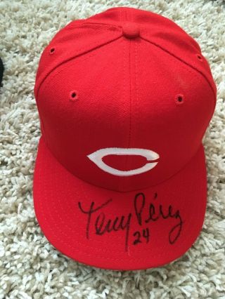 Tony Perez Hof Autographed Signed Era Reds Hat Psa/dna Certified