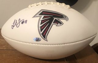 Julio Jones Autographed Signed Atlanta Falcons White Full Size Football