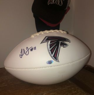 Julio Jones Autographed Signed Atlanta Falcons White Full Size Football 2