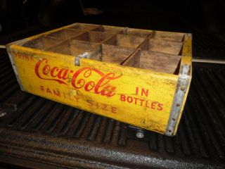 Vintage Coca Cola Family Size Crate Container Holder