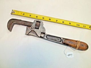H.  D.  Smith & Co.  Vintage Adjustable 10 " Wrench W/ Perfect Handle,  Usa