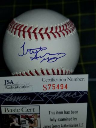 Triston Mckenzie (indians) Top Prospect Future Star Signed Omlb In Person.  Jsa