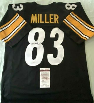 Heath Miller Signed Autographed Jersey Jsa Pittsburgh Steelers Football