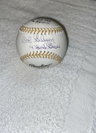 Bob Gibson Signed Autographed Rawlings Mlb Gold Glove 9xgg St Louis Cardinals