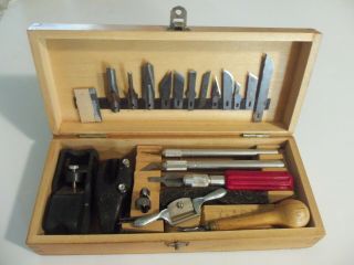 Vintage X - Acto Tool Kit Carving Hobby Miniature Dollhouse Furniture