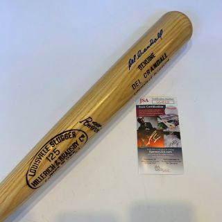 Del Crandall Signed Louisville Slugger Game Model Baseball Bat Jsa