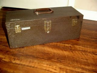 Vintage Kennedy S - 19 Tool Box W/ Removable Tray 19 " X 7 " X 7 " - Shape