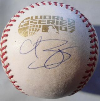 Curt Schilling Autographed 07 World Series Baseball Steiner Red Sox