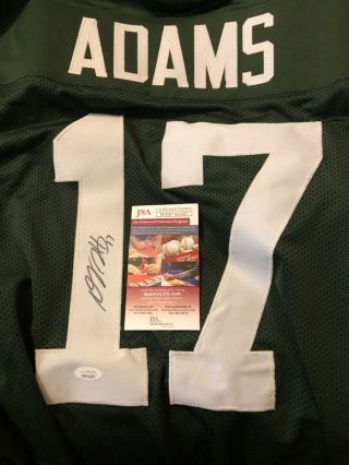 Davante Adams Of The Green Bay Packers Signed Jersey.