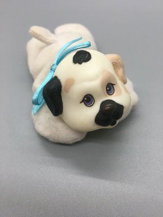 Vintage Hasbro Puppy Surprise White Spotted Replacement Baby Boy Dog 1991 Plush