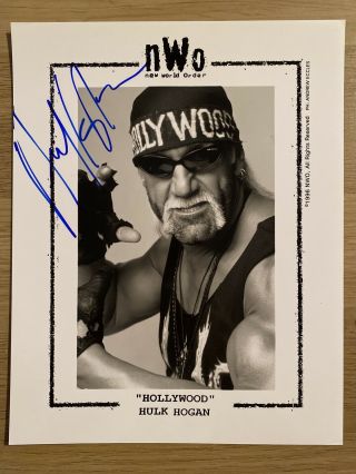 Wcw Nwo Hollywood Hulk Hogan Autographed 8x10 Photo Signed Auto Wwf Wwe